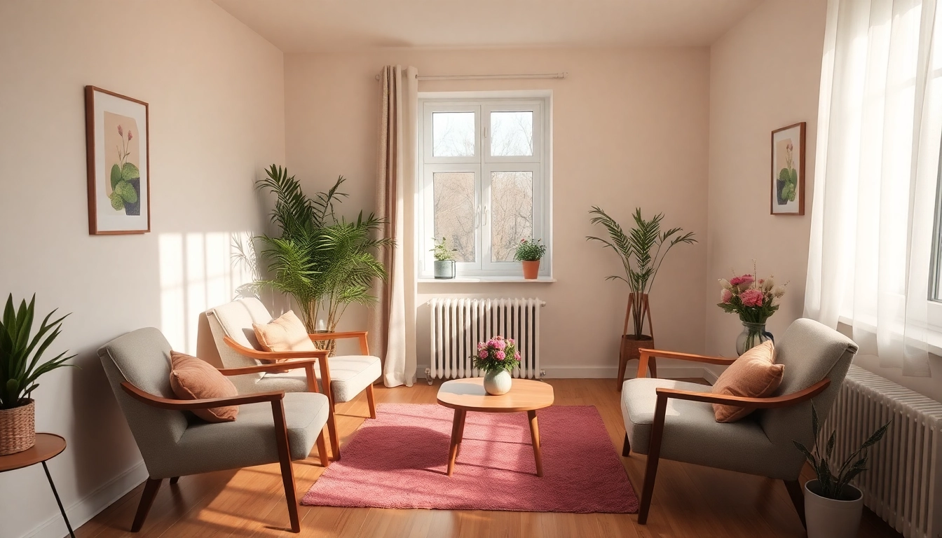 Psychoterapia Lublin session in a cozy, inviting space promoting mental well-being and healing.