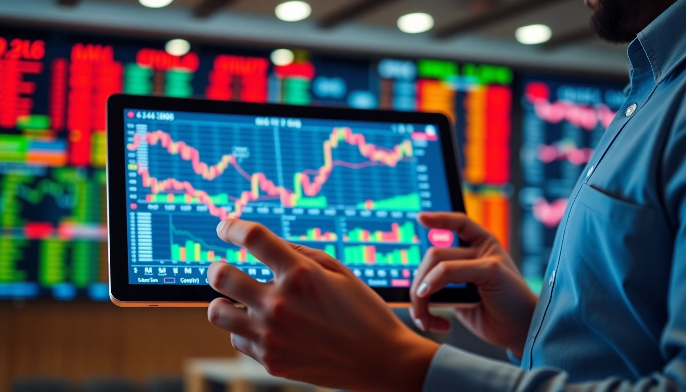 Latest News Stocks and Shares chart analysis with a professional investor reviewing real-time