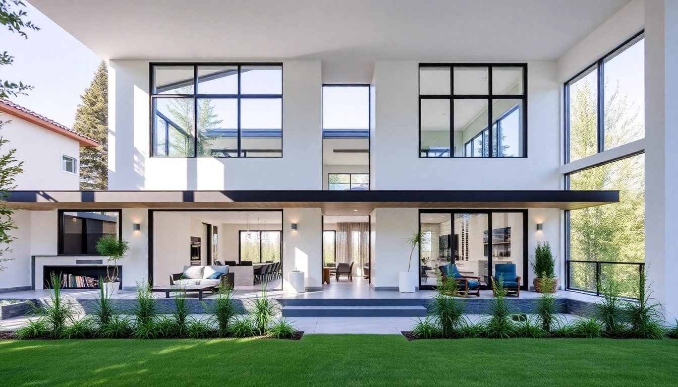 Professional team performing custom renovations Calgary on a contemporary home to improve style
